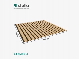 Панель Стеновая Акустическая Stella Comfort Standart Дуб Сонома